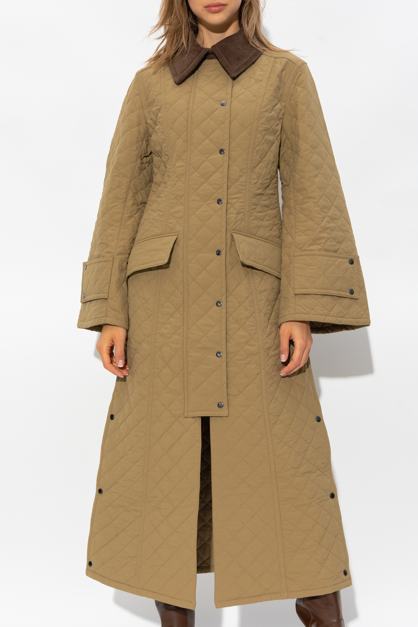 Green 'Pinelope' coat By Malene Birger